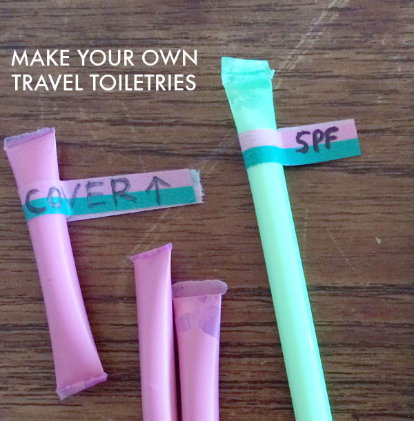 make your own travel size toiletries